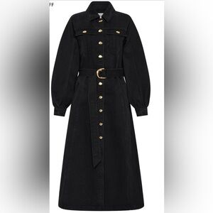 NWT Aje Maya Denim Midi Dress